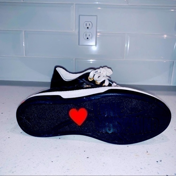 LOVE MOSCHINO Sneakers - Gold Emblem - Black - Picture 4 of 5
